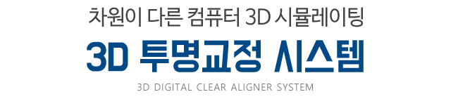 3D 투명교정 시스템 타이틀